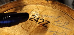 laser marking wood barrels